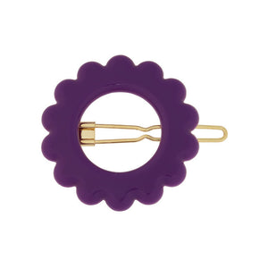 KANEL daisy hair clip - dark purple | made in EU