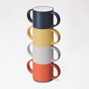 TAK kids dish mug - orange | made in Japan