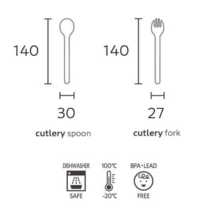 TAK kids dish fork - navy | made in Japan