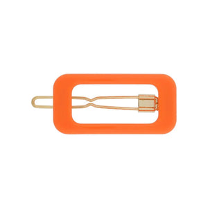 KANEL rectangle hair clip - orange | made in EU