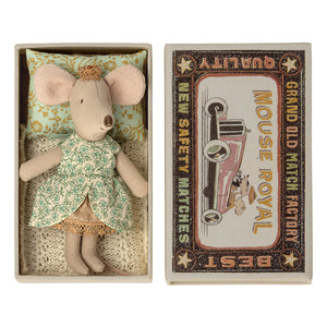 MAILEG princess mouse, little sister in matchbox
