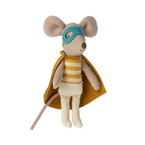 MAILEG super hero mouse, little brother in matchbox