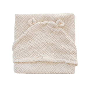 LITTLE OTJA hooded baby towel, nude
