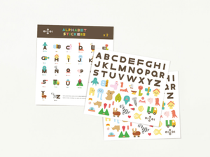 OIOIOOI alphabet sticker / a set of 2 | made in Korea
