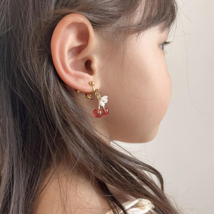 KASMIN cherry earrings