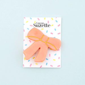 COUCOU SUZETTE pink bow hair clip