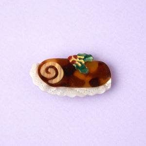 COUCOU SUZETTE christmas log cake hair clip