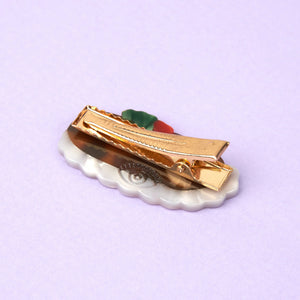 COUCOU SUZETTE christmas log cake hair clip