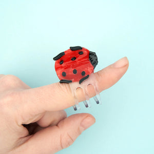 COUCOU SUZETTE ladybug mini hair claw