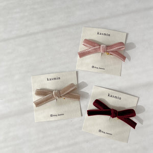 KASMIN velvet mini ribbon  / a set of 2