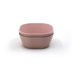 MUSHIE square dinnerware bowl / set of 2 (blush) | made in Denmark