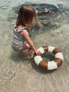 咖啡色幼兒游泳圈 (Olivia 45厘米1-3歲幼兒)