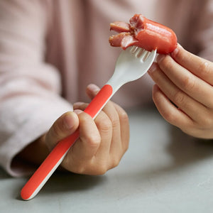 TAK kids dish fork - orange | made in Japan