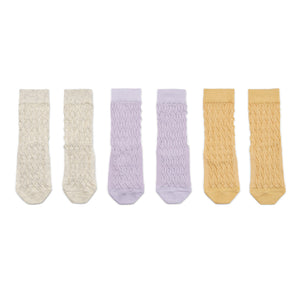 粉紫色襪子 (3對裝)