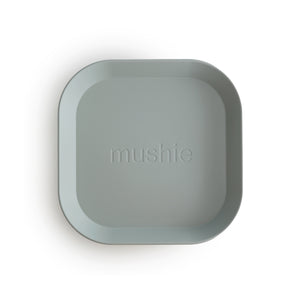 MUSHIE square dinnerware plates / set of 2 (sage) | made in Denmark