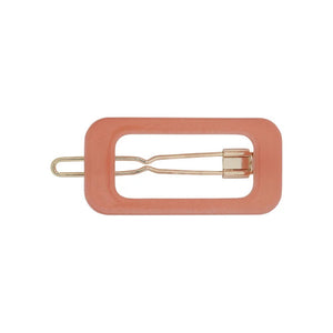 KANEL rectangle hair clip - peach | made in EU