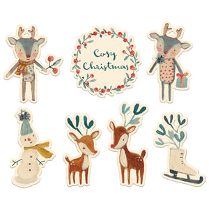MAILEG gift tags, cosy christmas 14 pcs. - off white