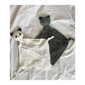 LIEWOOD yoko mini cuddle cloth / 2pack - panda hunter green/sandy mix