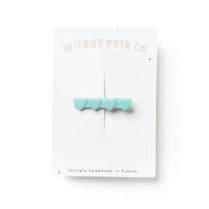WUNDERKIN CO. heart clip / sea glass, lovingly made in France