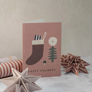 LITTLE OTJA happy holidays greeting card | printed in Slovenia