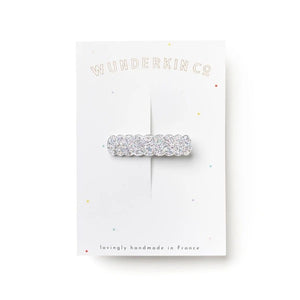 WUNDERKIN CO. scallop clip / glitter space age, lovingly made in France